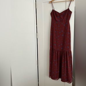 Waverly Park & Fifth Dress burgundy pattern in size small